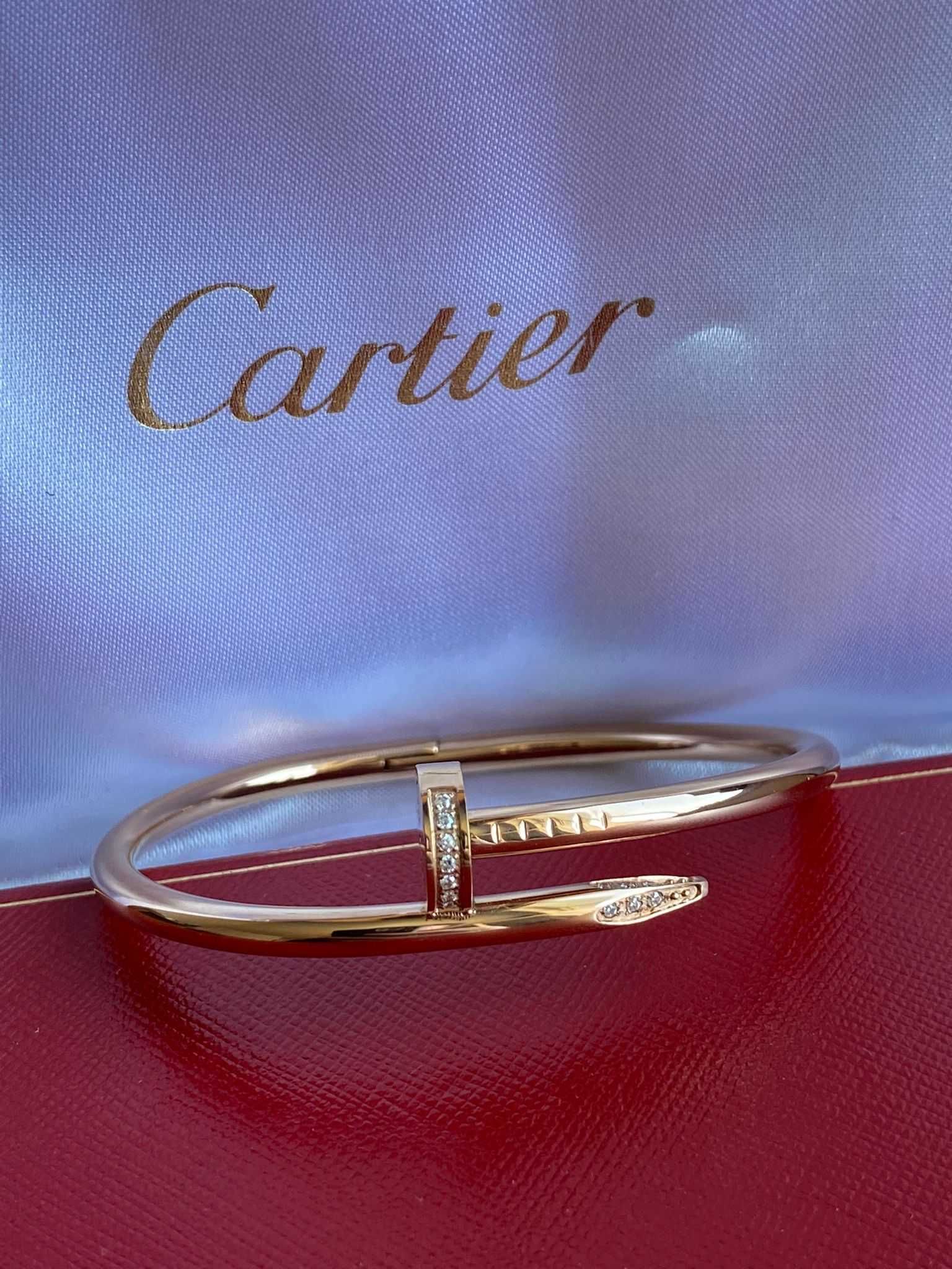 Cartier Juste un Clou Bracelet 16 Rose Gold 750 Diamonds