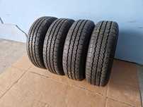 4 броя Летни бусови Гуми с джанти R16C 215/70 Hankook-Hyundai