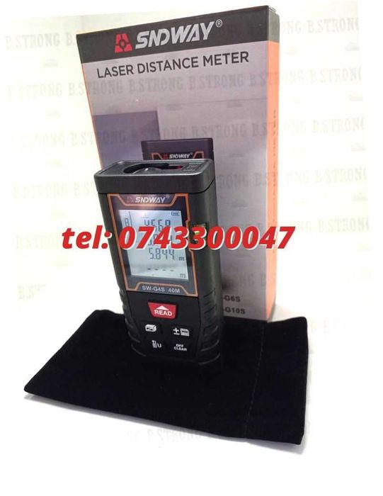 Telemetru Laser 40m Sndway Digital Portabil Usor De Utilizat