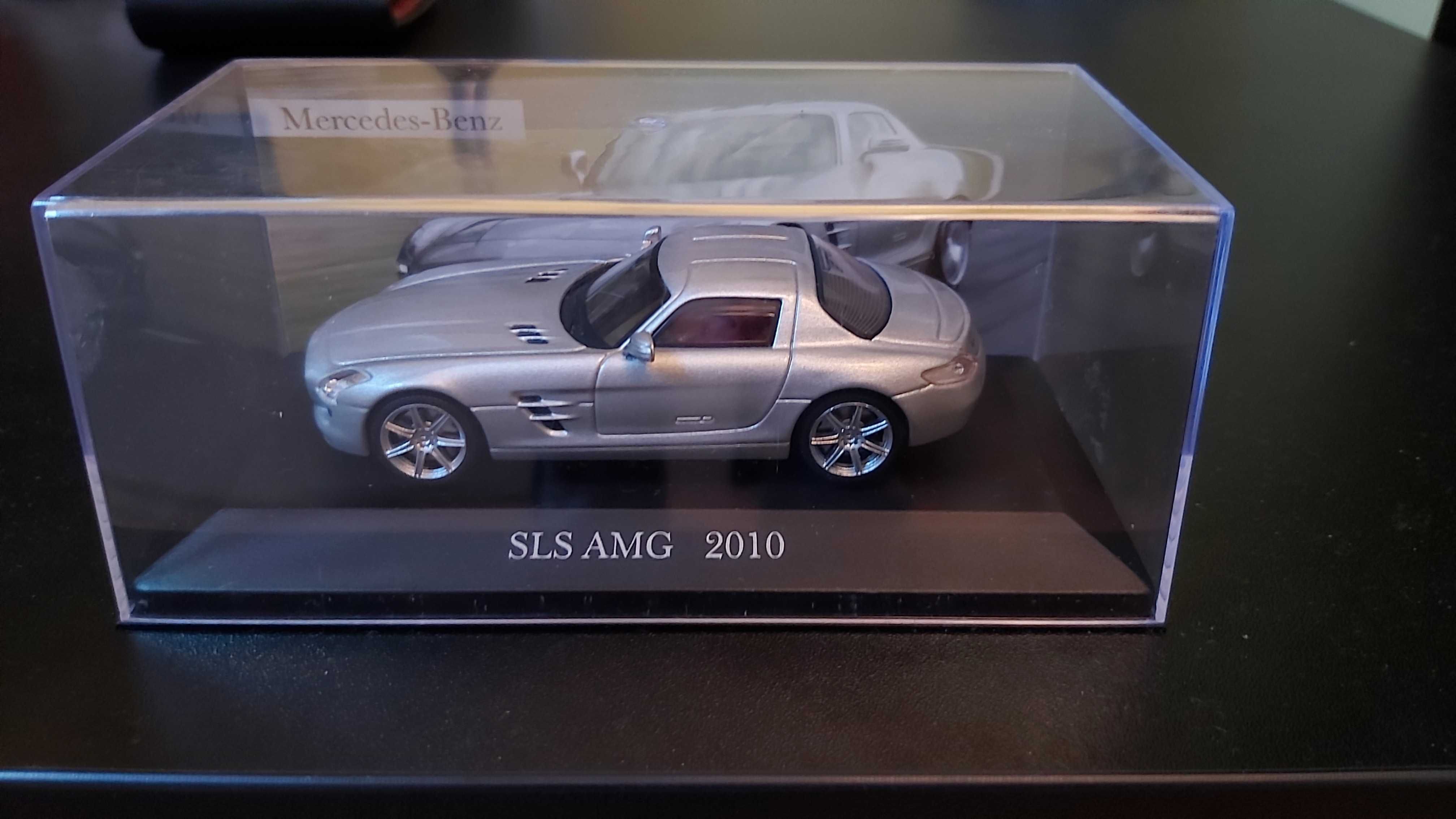 Mercedes benz sls amg 2010 метална количка 1/43