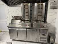 Aparatura completa fast-food, shaormerie/ grilluri, vitrine, mese inox