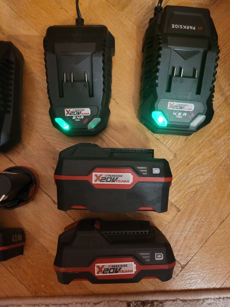 Батерии и зарядни Parkside Xteam
