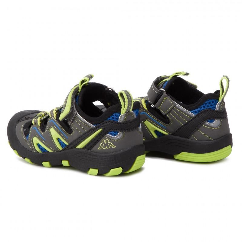 Детски сандали Kappa REMINDER K 260682K GREY/LIME - 30, 31, 32