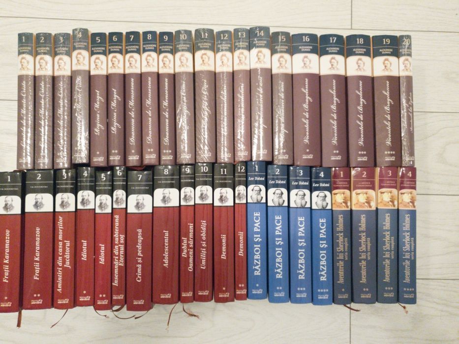 Set Dostoievski,Dumas,Doyle,Tolstoi,Adevărul,Complet,40 vol