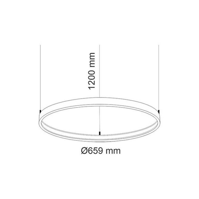 Висящ кръгъл LED пендел Ringo