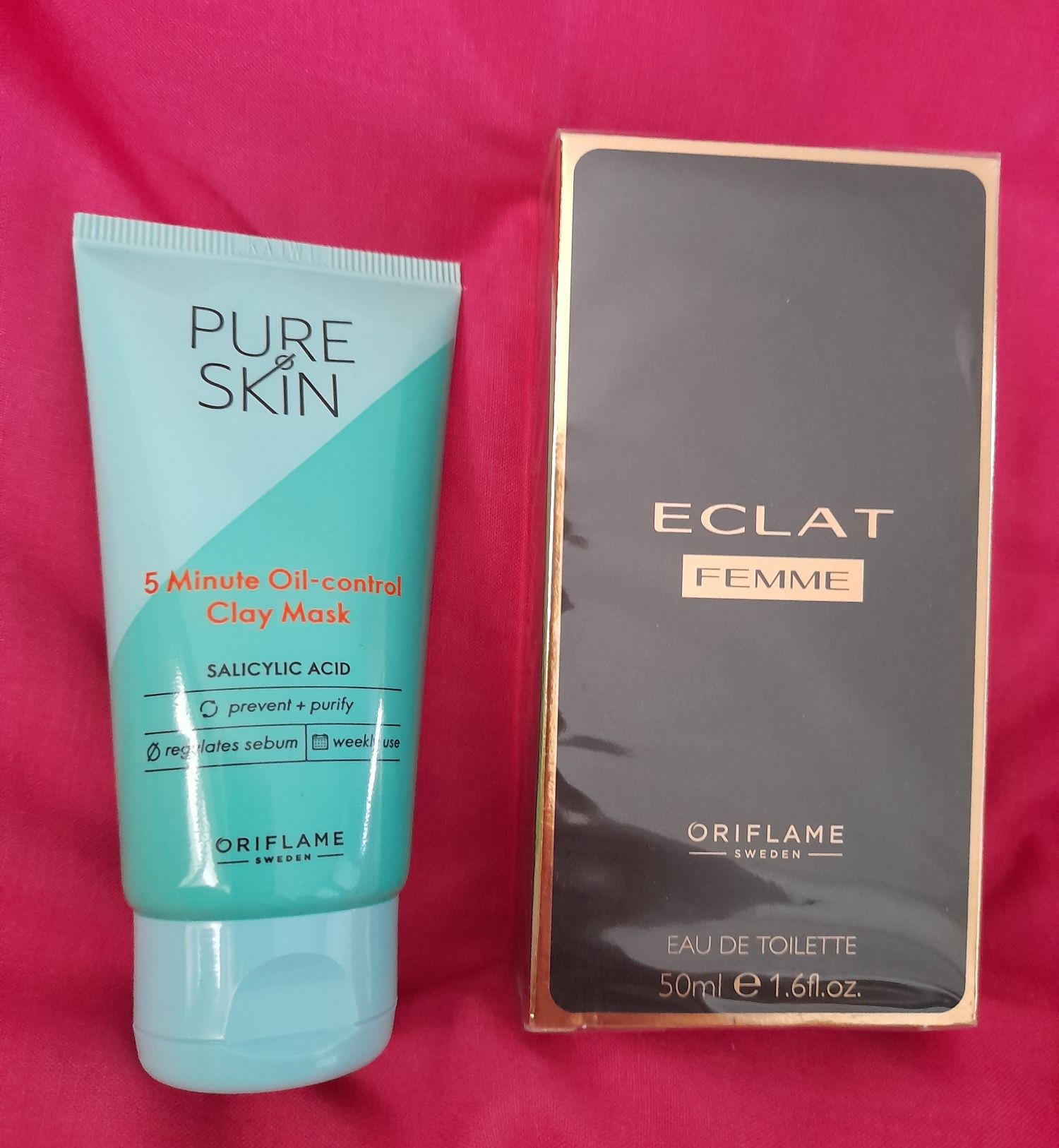 Ofertă Oriflame‼️Parfum Eclat Femme + cadou mască de față Pure Skin