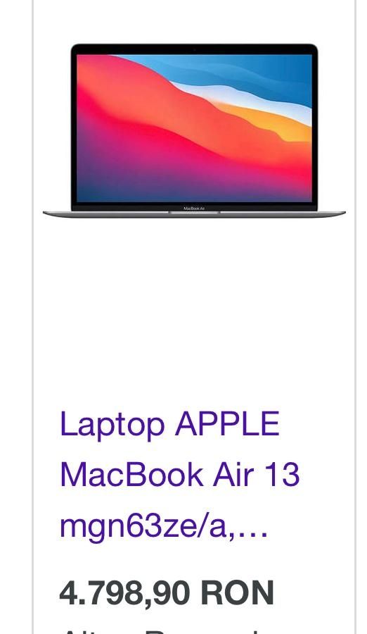 Vând MacBook Air 13