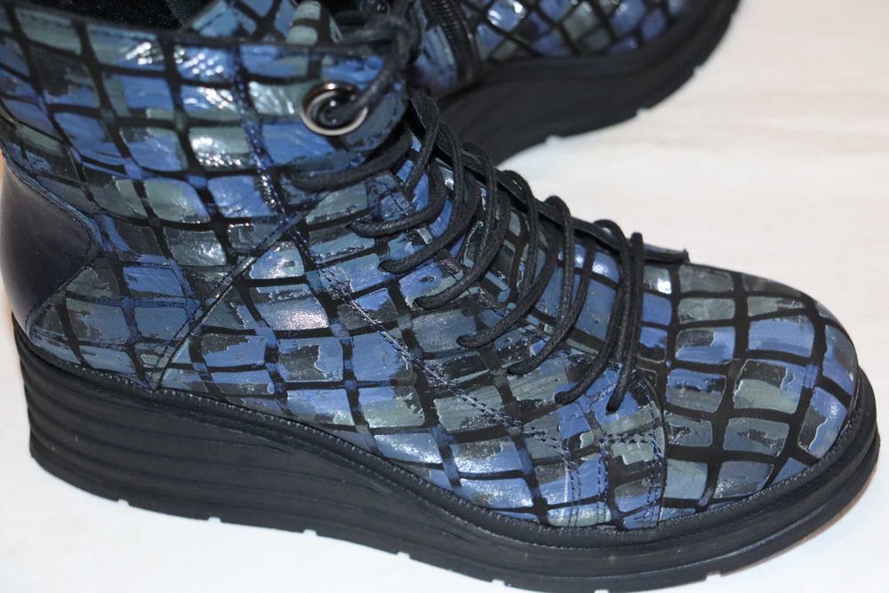 Боти естествена кожа обувани ВЕДНЪЖ