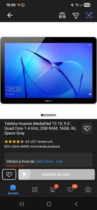 Tableta Huawei Mediapad T3