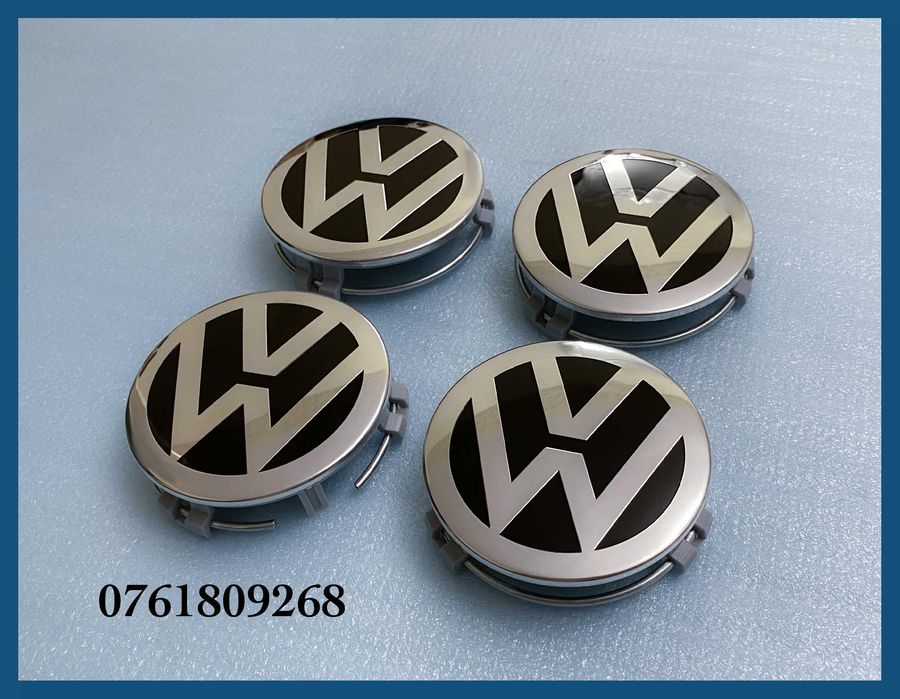 Set 4 capace VW de 75mm pentru jante aliaj Mercedes Benz