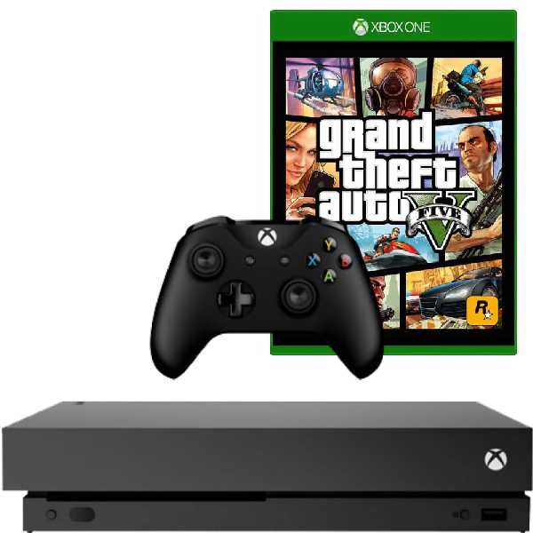 Xbox One X 1TB 4K + Controler + joc GTA5 Premium