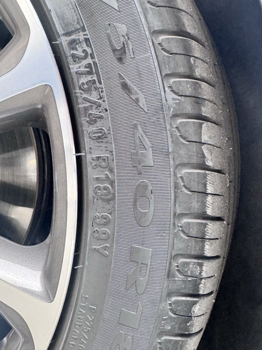 Jante originale Mercedes 18” cu anvelope Pirelli – pachet complet