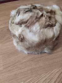 Căciulă călduroasă din blană naturală de iepure