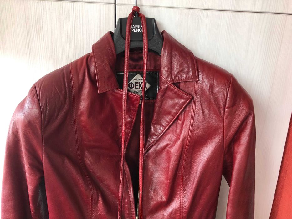 Манто от естествена висококачествена кожа