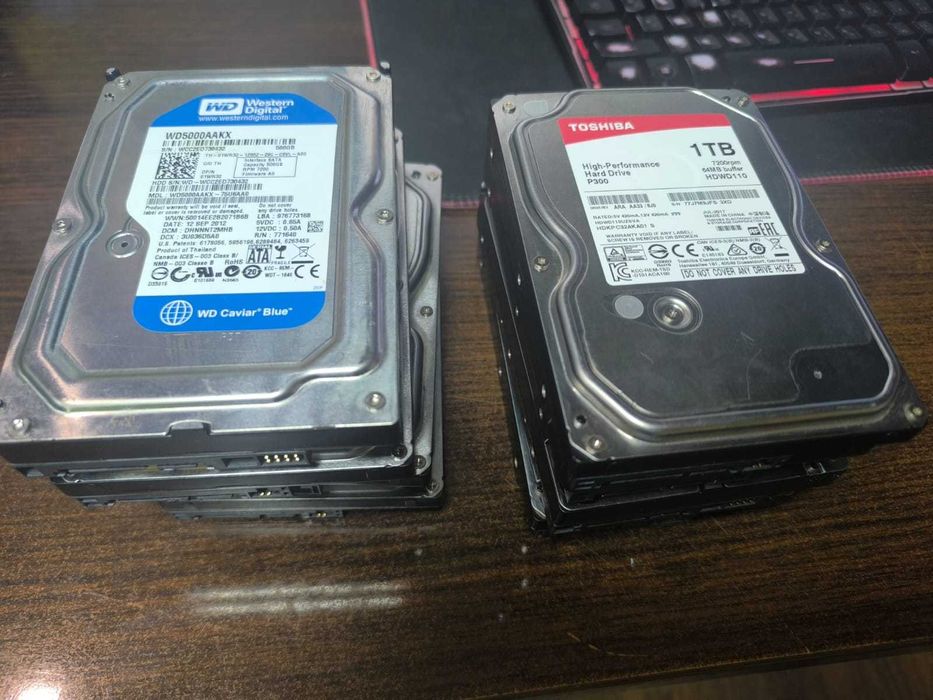 Жесткие диски HDD 500GB и 1TB (100% здоровье)