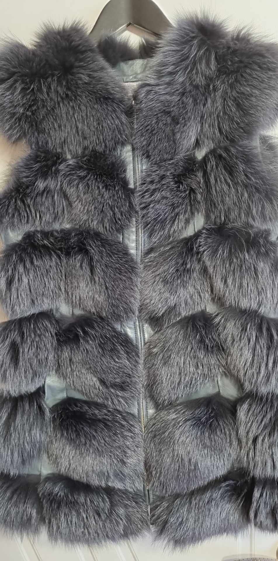 Палто с естествен косъм