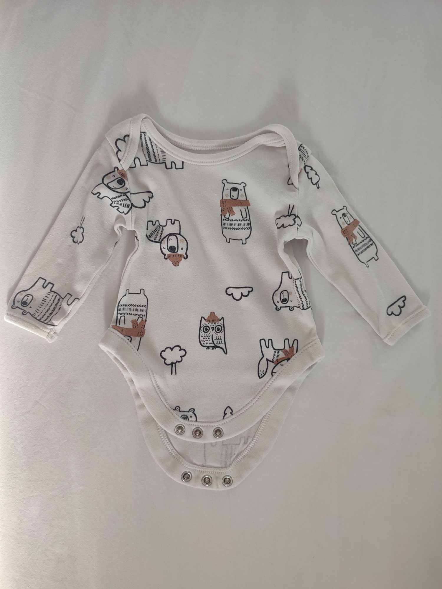 Set body maneca lunga George 3-6 m