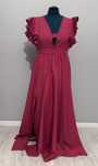 Rochie lunga cu volane Chic Diva
