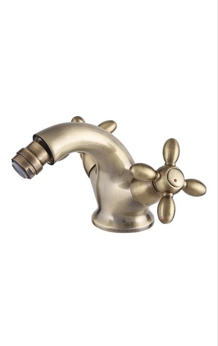 Смеситель для биде Rubineta Venezia V-7 Cross BR V70096, двухзахватный