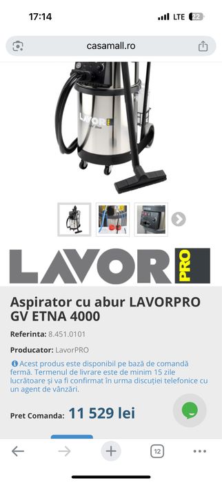 Aspirator detailing LavorPro GV Edna 4000