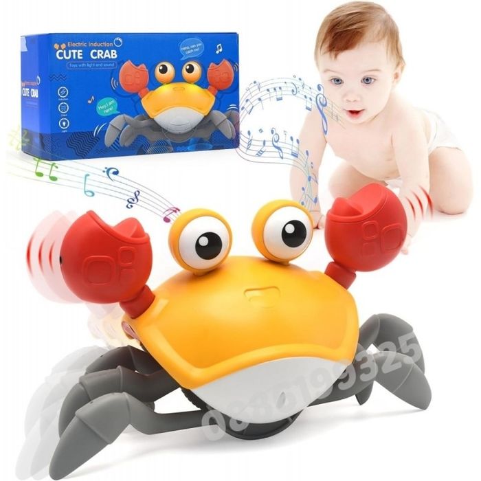 Интерактивна играчка ходещ рак, с музика и LED светлини