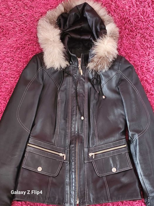 Кожено яке, размер S, обличане е няколко пъти