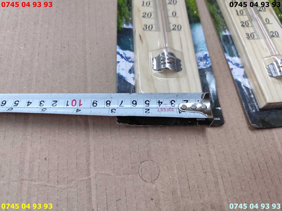 termometru clasic mercur de interior si exterior 25x5cm