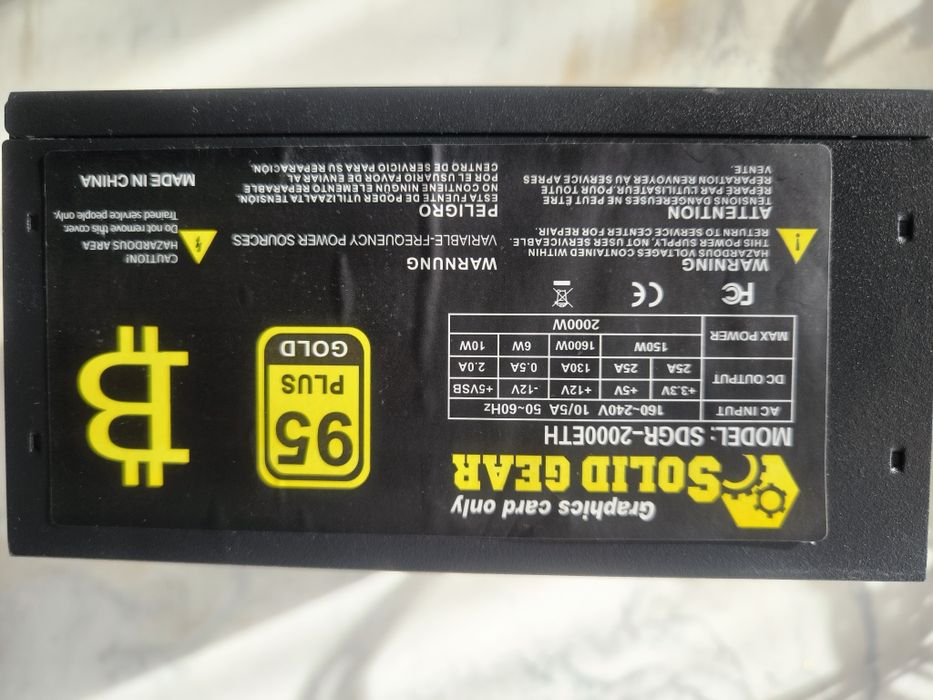 Захранване за мининг риг 2000w