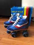 Patine cu rotile retro piele Roller Skates Germany mărime 36