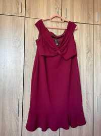 Красива макси рокля цвят бордо