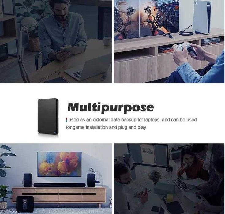 PS5 Конзола TV Външен HDD Laptop PC PlayStation Expansion Storage PS4