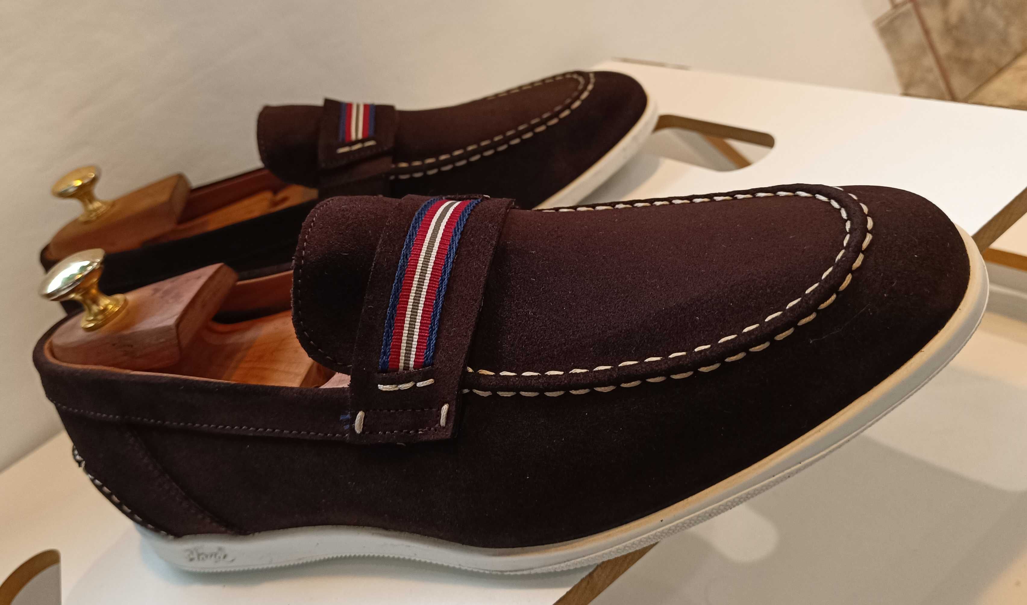 Pantofi loafer casual 40.5 41 premium LLOYD NOI piele naturala moale