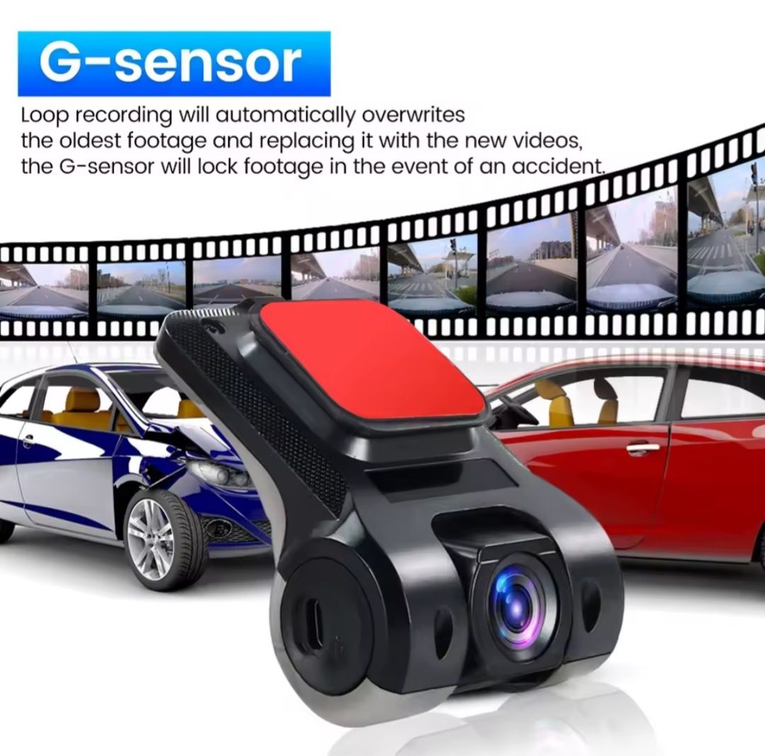Camera Auto DVR pentru navigatie 170° Android / USB / Inregistrare tra