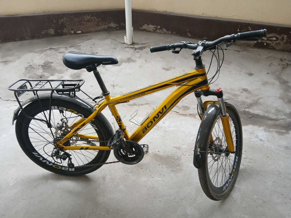 велосипед Bonvi, золотистый, в хорошем состоянии