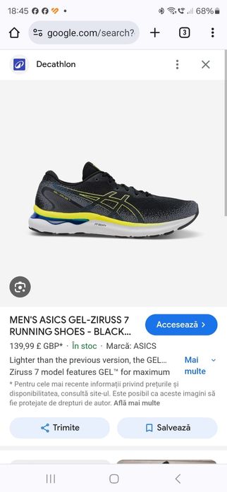 Asics ziruss 7 alergare