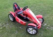 Cart (Kart) cu pedale Berg Ferrari FXX Exclusive BF-7, 7 viteze – roșu