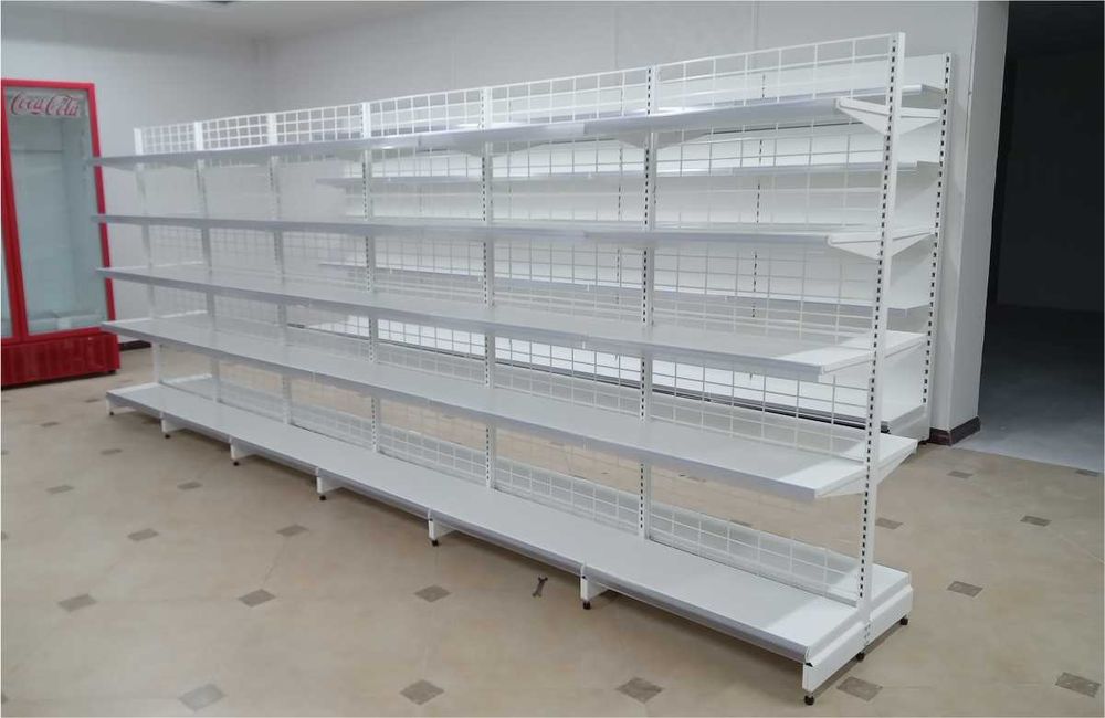 Стеллаж металлический сборный, полка стеллаж, полка металлическая asts