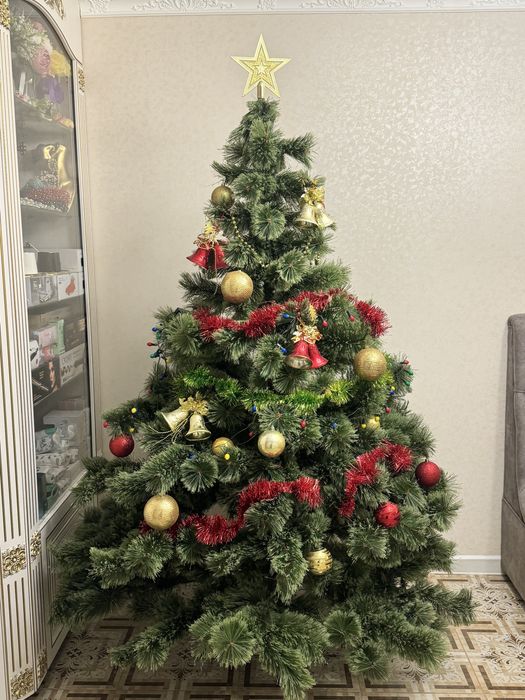 Ёлка пышная 2м ножка металлическая