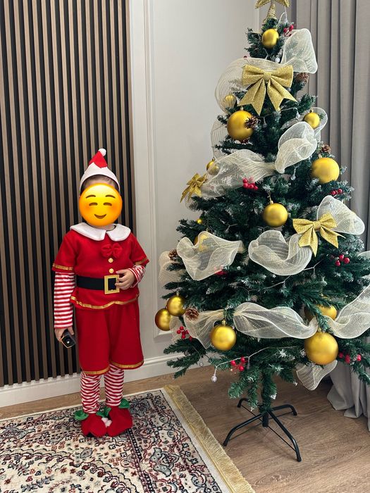 Костюм эльфа на девочку и мальчика. Карнавальный костюм на новый год