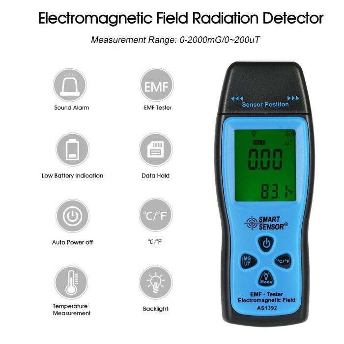 Aparat masura detector analizor camp radiatii electromagnetice NOU