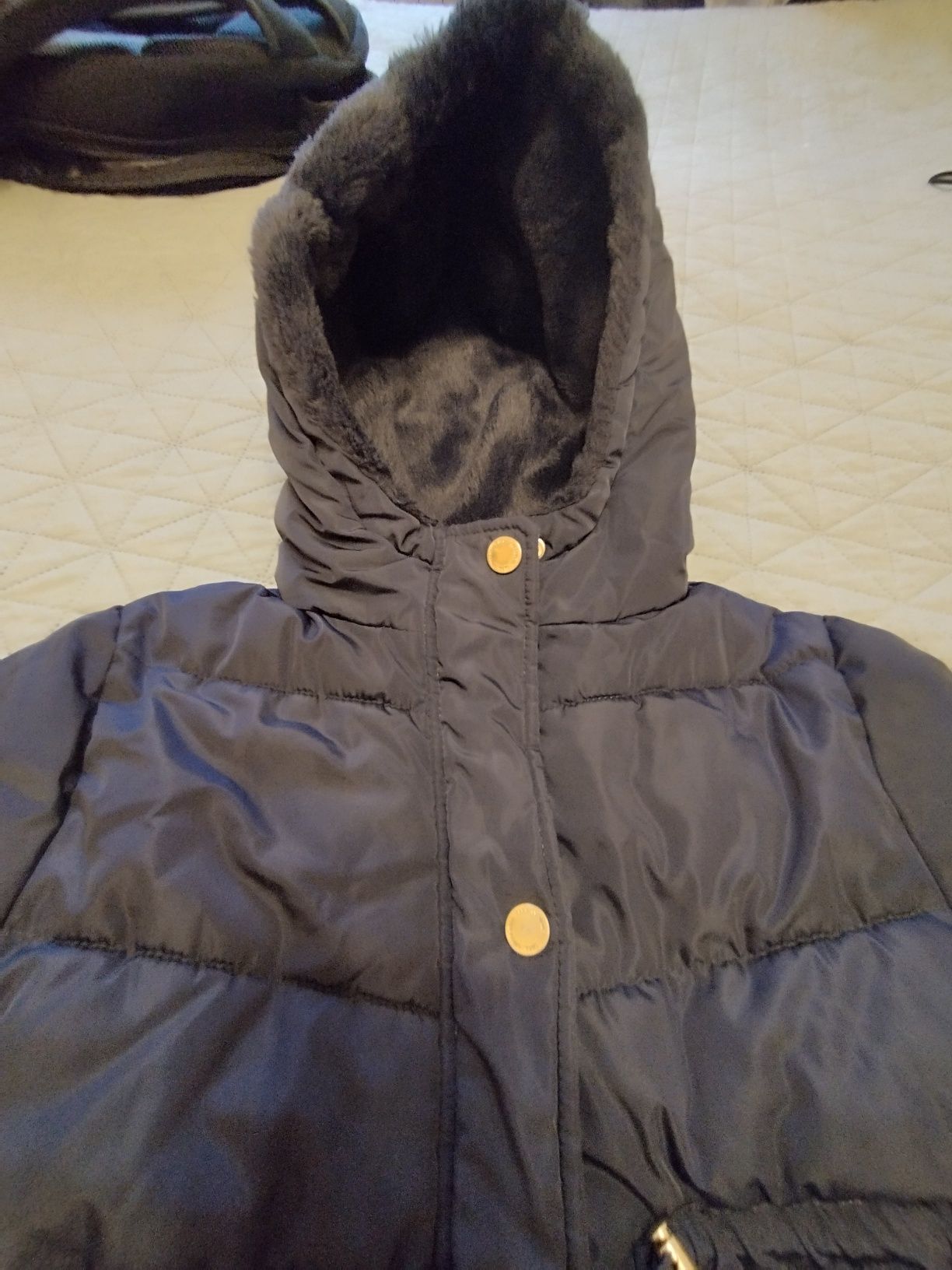 Детско зимно яке за момиче ZARA, 7-8 години. Много запазено  и топло