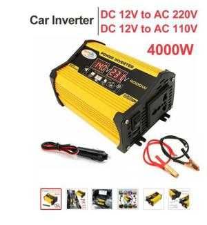 Convertor/Invertor pentru masina, 4000W DC 12V la AC 220V