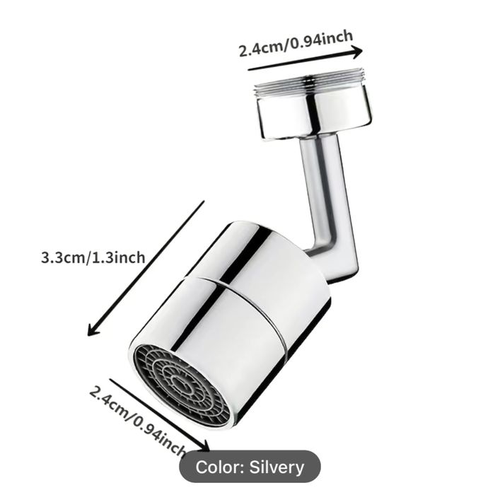 Adaptor/cap universal baterie bucatarie, baie - Inox