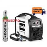 Aparat sudura TELWIN MAXIMA 160 cu sarma  + butelie 8L argon CO2 plina