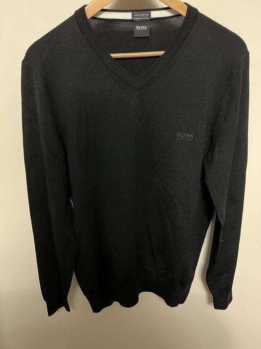 Boss Pulover Negru Nou