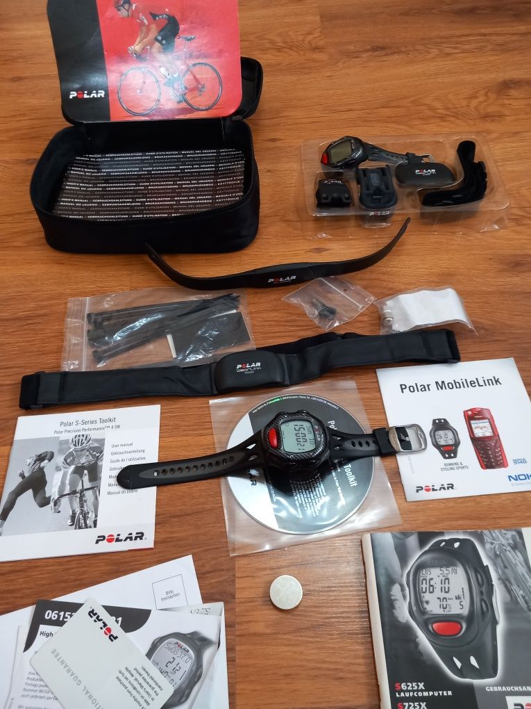 Спортен часовник за колоездене POLAR S725
