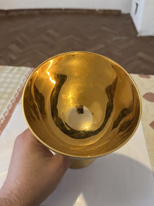 Vand potir suflat cu aur