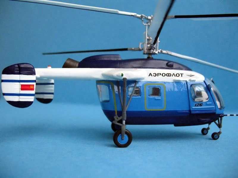 Сборная модель вертолета Ка-126 (Амодел 1/72)