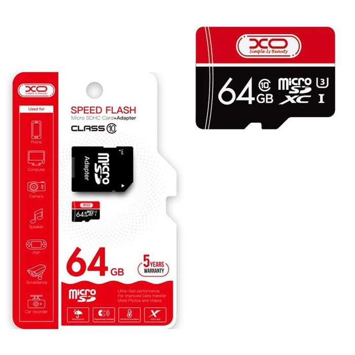 Card de memorie XO Speed Flash 64 GB – Rapid, Rezistent, Fiabil