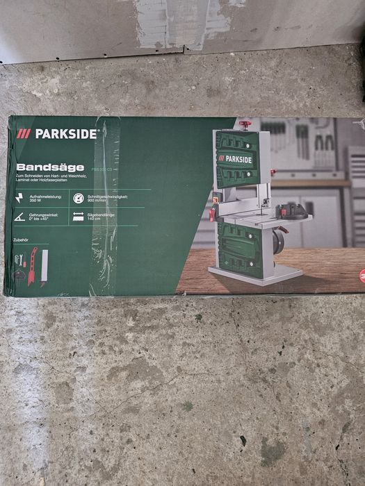 Banzic parkside fierastrau cu banda pentru banc